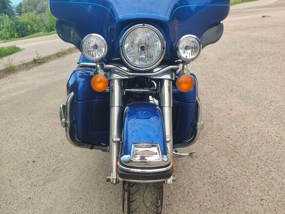 2010 Harley-Davidson Electra Glide, синий, 850000 рублей - вид 1