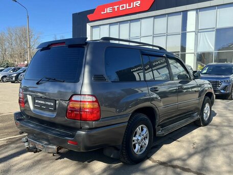 2002 Toyota Land Cruiser Cygnus 100 Series Рестайлинг 1, серый, 1299000 рублей, вид 4