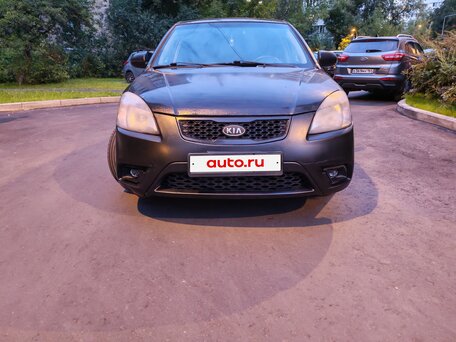 2010 Kia Rio II Рестайлинг, чёрный, 470000 рублей, вид 4
