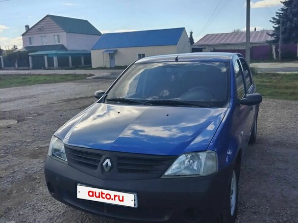 2006 Renault Logan I, синий, 320000 рублей - вид 1