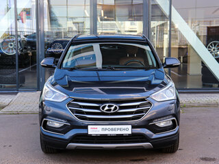 2017 Hyundai Santa Fe III Рестайлинг, синий, 1690000 рублей, вид 2