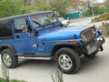 1992 Jeep Wrangler I (YJ), синий - вид 3