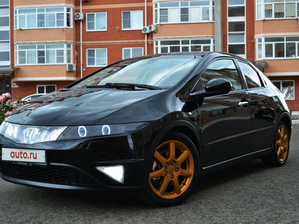 2008 Honda Civic VIII, чёрный