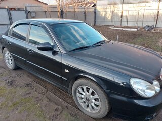 2006 Hyundai Sonata ТагАЗ IV (EF) Рестайлинг, чёрный, 400000 рублей, вид 3