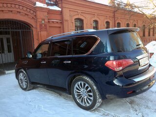 2017 Infiniti QX80 I Рестайлинг, синий, 7300000 рублей, вид 5
