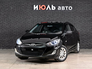 2012 Hyundai Solaris I, чёрный, 590000 рублей, вид 1