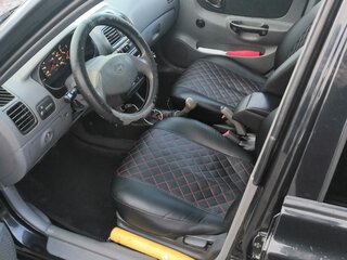 2008 Hyundai Accent ТагАЗ II, чёрный, 430000 рублей, вид 5