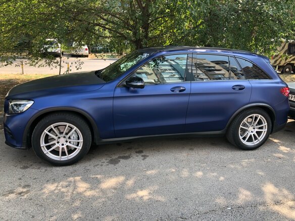 2016 Mercedes-Benz GLC AMG 43 AMG I (X253), синий - вид 2