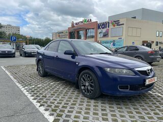 2006 Mazda 6 I (GG) Рестайлинг, синий, 600000 рублей, вид 3