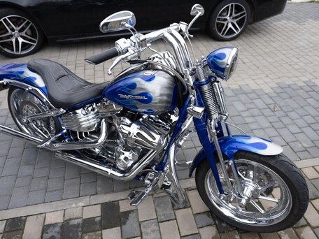 2009 Harley-Davidson CVO Softail Springer, голубой, 2500000 рублей, вид 1
