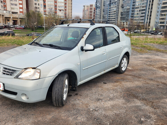 2007 Renault Logan I, серебристый, 420000 рублей - вид 5