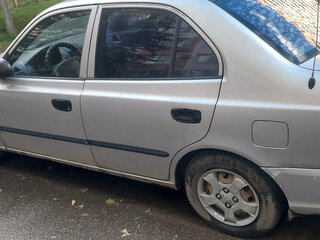 2005 Hyundai Accent ТагАЗ II, серебристый, 400000 рублей, вид 3