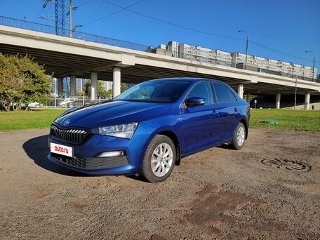 2021 Skoda Rapid II, синий, вид 1