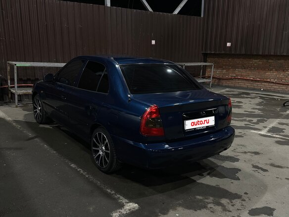 2008 Hyundai Accent ТагАЗ II, синий, 550000 рублей - вид 4