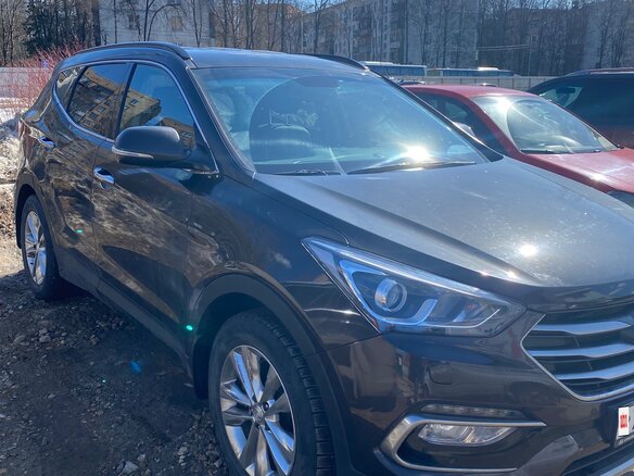 2016 Hyundai Santa Fe III Рестайлинг, коричневый, 2140000 рублей - вид 1
