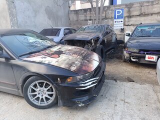 2001 Mitsubishi Galant VIII Рестайлинг, чёрный, 550005 рублей, вид 2