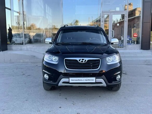 2011 Hyundai Santa Fe II Рестайлинг, чёрный - вид 1