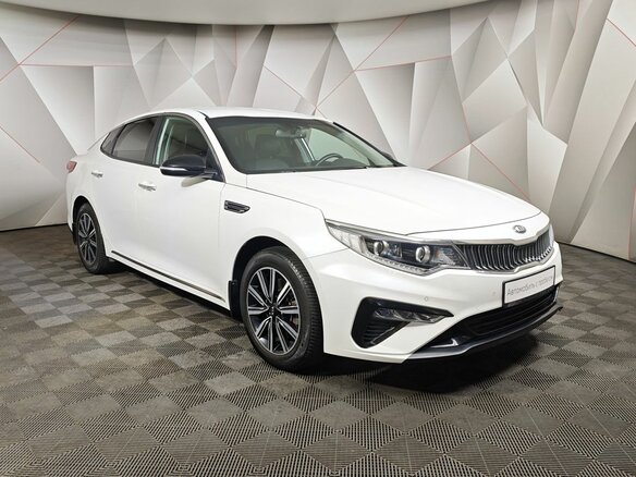 2019 Kia Optima IV Рестайлинг, белый, 1953368 рублей - вид 2