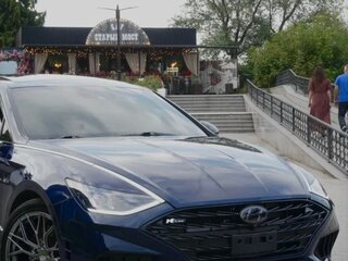 2021 Hyundai Sonata N-Line VIII (DN8), синий, 2500000 рублей, вид 2