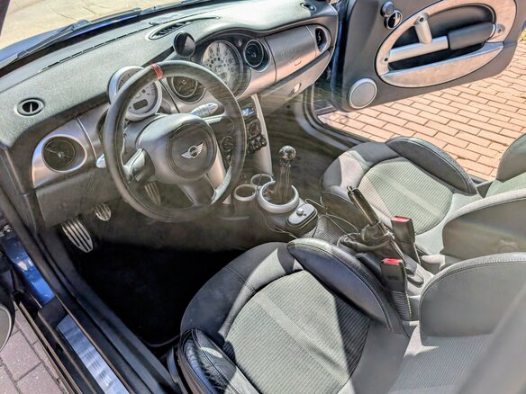 2003 Mini Hatch Cooper S I (R50), синий, 1250000 рублей - вид 6