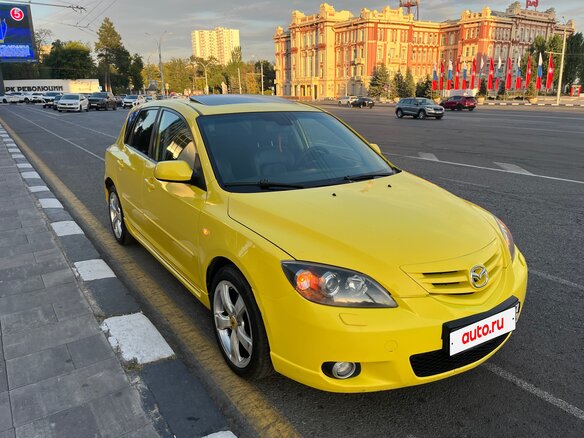 2006 Mazda 3 I (BK), жёлтый - вид 4