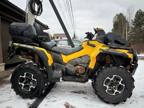 2012 BRP Can-Am Outlander MAX 500, жёлтый, 650000 рублей - вид 3