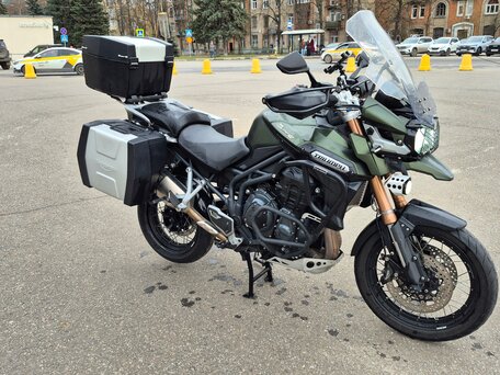 2013 Triumph Tiger Explorer, зелёный, 800000 рублей, вид 4