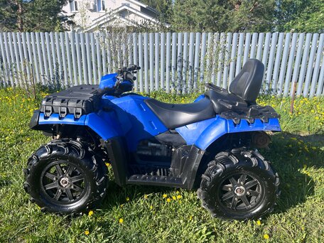 2010 Polaris Sportsman 850, синий, 595000 рублей, вид 5