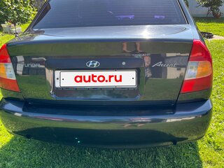 2008 Hyundai Accent ТагАЗ II, чёрный, 350000 рублей, вид 4
