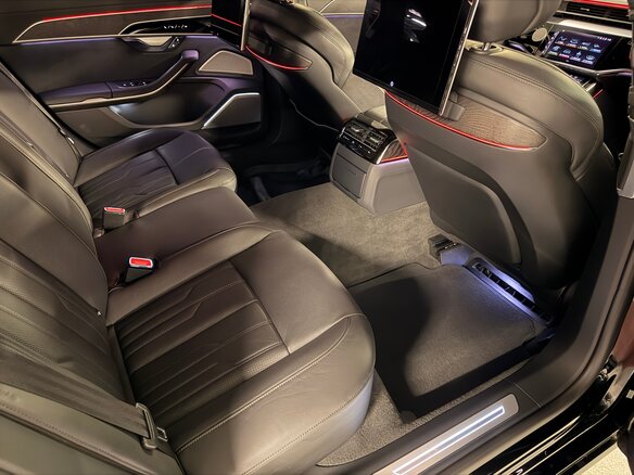 2022 Audi A8 Long 55 TFSI IV (D5) Рестайлинг, чёрный, 9150000 рублей - вид 11