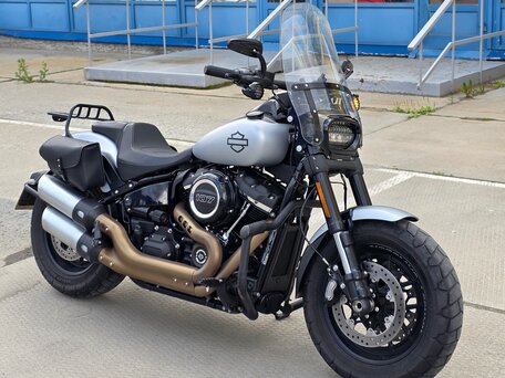 2020 Harley-Davidson Fat Bob, серебристый, 1550000 рублей, вид 1
