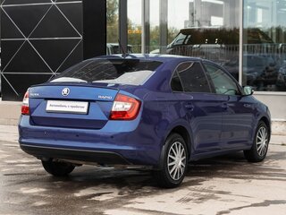 2017 Skoda Rapid I Рестайлинг, синий, 1090000 рублей, вид 5