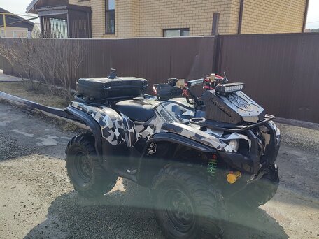 2015 Yamaha Grizzly 700, серебристый, 750000 рублей, вид 4