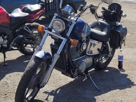 1990 Honda VT 1100, синий, 330000 рублей, вид 4