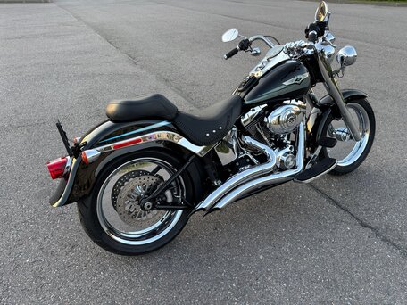 2007 Harley-Davidson Fat Boy, чёрный, 840000 рублей, вид 3