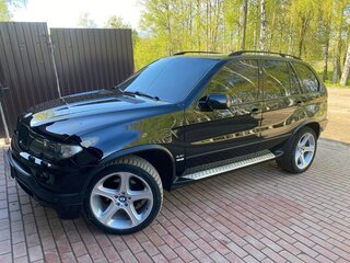 2003 BMW X5 4.4i I (E53), чёрный, 1300000 рублей, вид 4