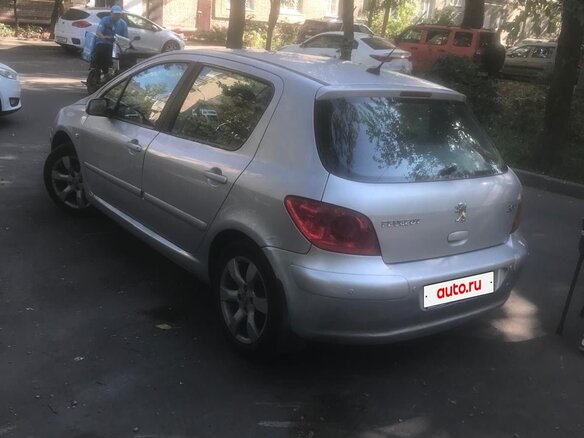 2006 Peugeot 307 I Рестайлинг, серебристый, 340000 рублей - вид 2