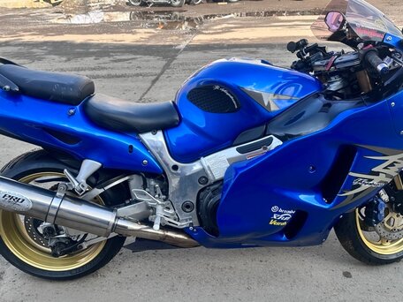 2003 Suzuki GSX 1300 R Hayabusa, синий, 539000 рублей, вид 3