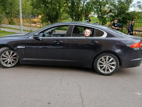 2014 Jaguar XF I Рестайлинг, чёрный - вид 6