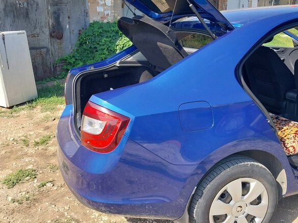 2017 Skoda Rapid I Рестайлинг, синий, 1180000 рублей - вид 12