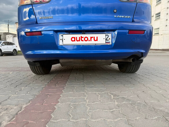 2011 Mitsubishi Lancer X Рестайлинг, синий, 500000 рублей - вид 3