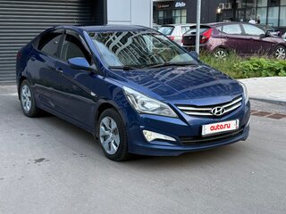 2015 Hyundai Solaris I Рестайлинг, синий, 620000 рублей, вид 5