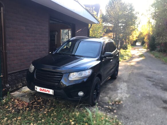 2010 Hyundai Santa Fe II Рестайлинг, чёрный, 1200000 рублей