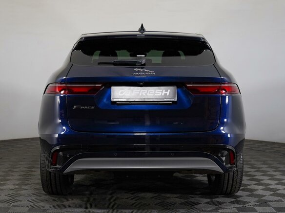 2021 Jaguar F-Pace I Рестайлинг, синий - вид 3