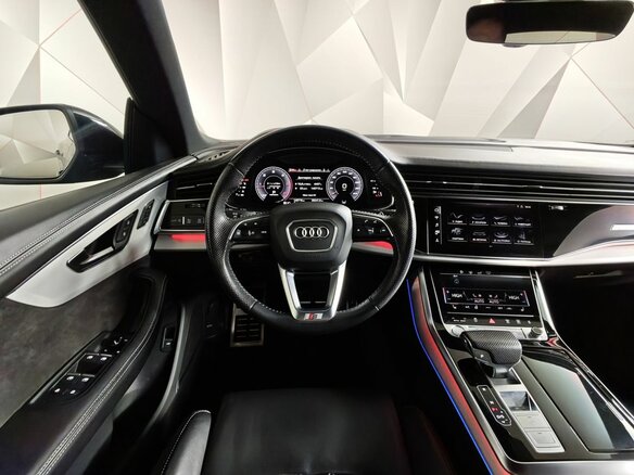 2019 Audi Q8 45 TDI I (4M), синий, 5509000 рублей - вид 19