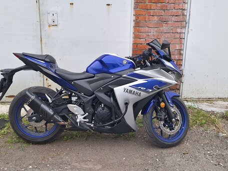 2015 Yamaha YZF-R3, синий, 530000 рублей, вид 3
