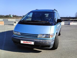 1995 Toyota Previa I (XR10, XR20), голубой, 340000 рублей, вид 1