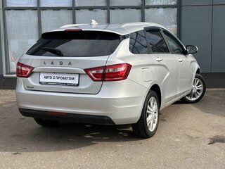 2018 Lada (ВАЗ) Vesta SW I, серебристый, 775000 рублей, вид 4