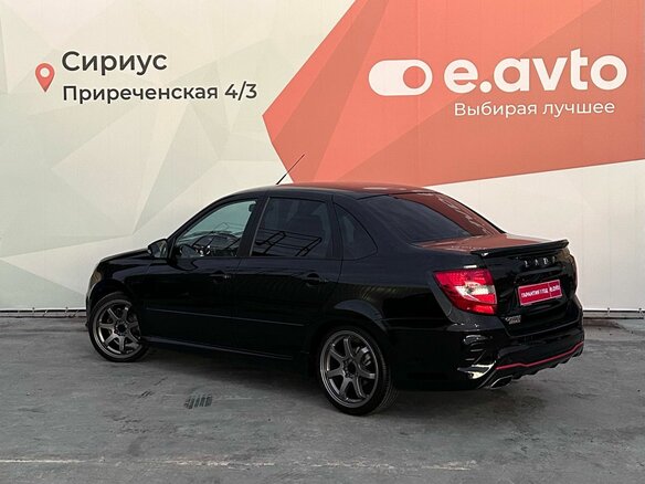 2024 Lada (ВАЗ) Granta Sport I Рестайлинг, чёрный - вид 3