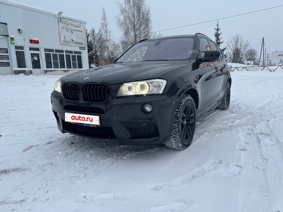 2012 BMW X3 20d xDrive II (F25), чёрный, 1850000 рублей